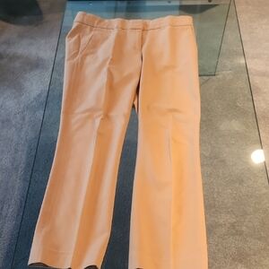 J. Crew Tan Wide Leg Pants with Relaxed Fit
